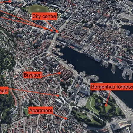 100sqm 5br Behind Bryggen - King Beds - Family Friendly Daire *