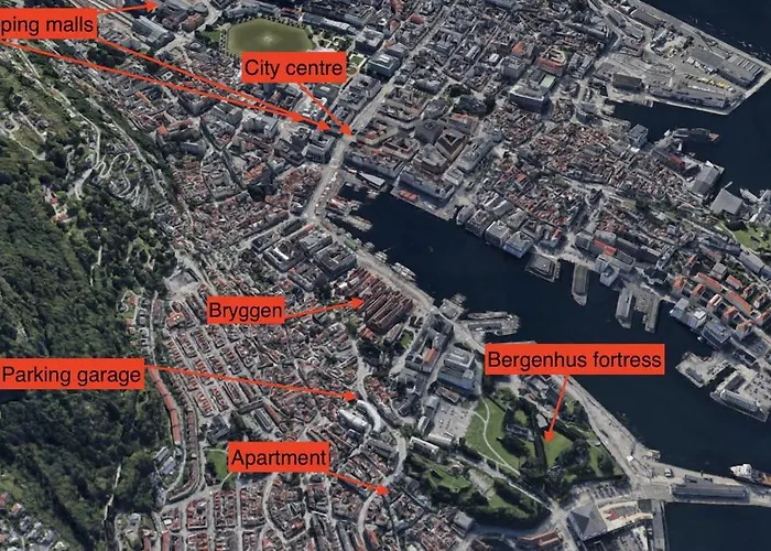 100sqm 5br Behind Bryggen - King Beds - Family Friendly Apartament *