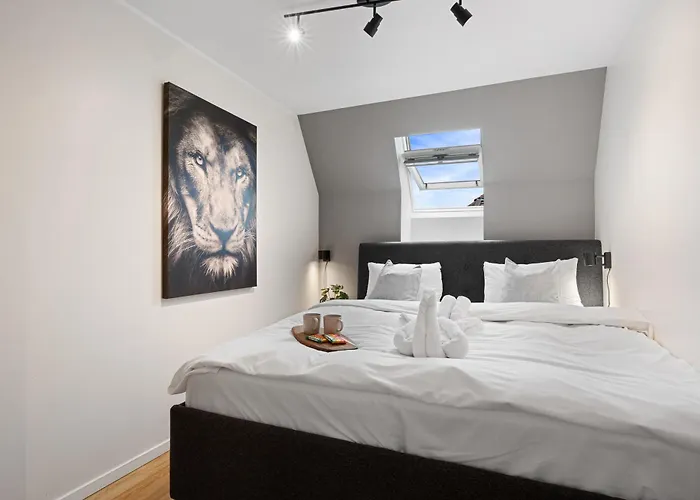 Διαμέρισμα 100sqm 5br Behind Bryggen - King Beds - Family Friendly *